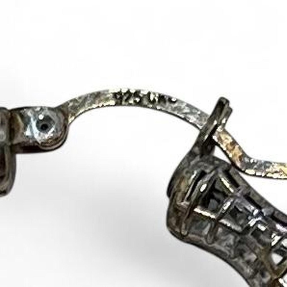 Silver Hoop Earrings - Picture 5 of 11